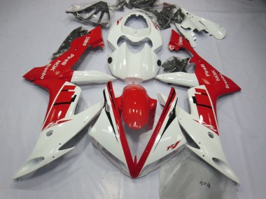 White and Red Design 2004-2006 Yamaha R1 Fairings Factory