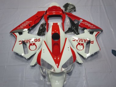 White and Red Pramac 2003-2004 Honda CBR600RR Fairings Factory