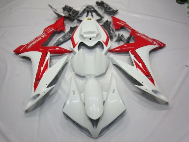 White and Red Style 2004-2006 Yamaha R1 Fairings Factory
