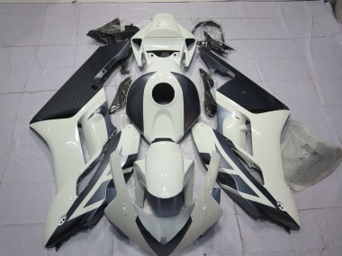 White and Silver 2004-2005 Honda CBR1000RR Fairings Factory