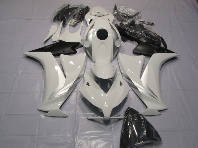 White and Silver 2012-2016 Honda CBR1000RR Fairings Factory