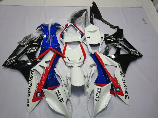 White Blue 2009-2016 BMW S1000RR Fairings Factory White Blue 2009-2016 BMW S1000RR Fairings Factory