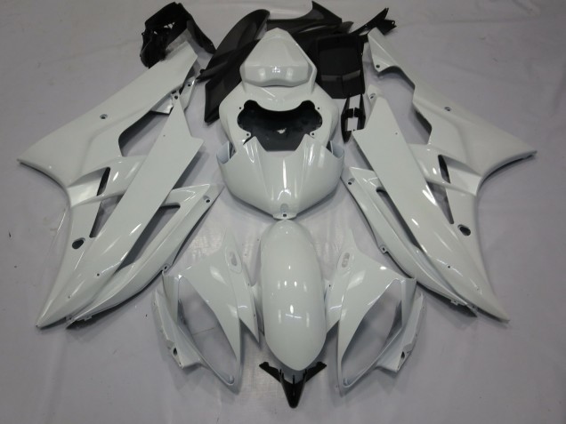 White Gloss 2006-2007 Yamaha R6 Fairings Factory White Gloss 2006-2007 Yamaha R6 Fairings Factory