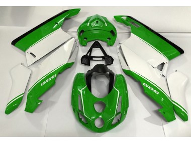 White Green and Black 2003-2004 Ducati 749 999 Fairings Factory