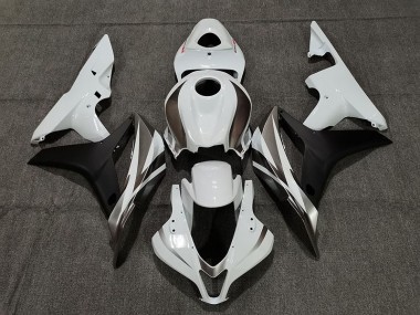 White OEM Style 2007-2008 Honda CBR600RR Fairings Factory