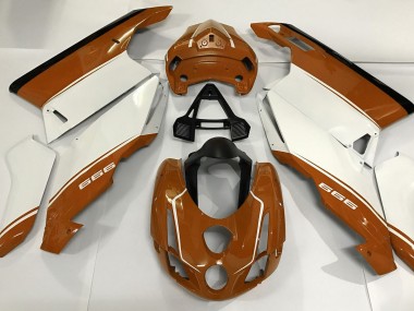White Orange and Black 2003-2004 Ducati 749 999 Fairings Factory