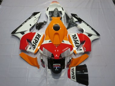 White Orange Repsol 2003-2004 Honda CBR600RR Fairings Factory