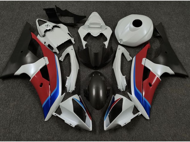 White Red and Blue 2008-2016 Yamaha R6 Fairings Factory White Red and Blue 2008-2016 Yamaha R6 Fairings Factory