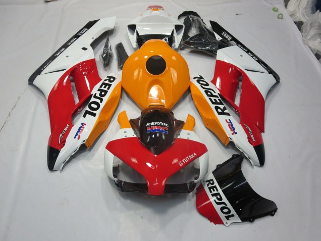 White Repsol 2004-2005 Honda CBR1000RR Fairings Factory
