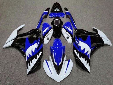 White Shark & Blue 2015-2018 Yamaha R3 Fairings Factory