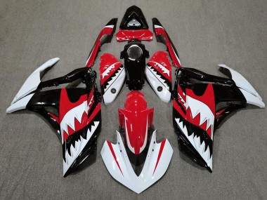 White Shark & Red 2015-2018 Yamaha R3 Fairings Factory