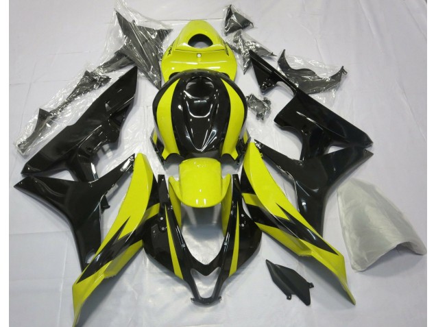 Yellow and Black OEM Design 2007-2008 Honda CBR600RR Fairings Factory Yellow and Black OEM Design 2007-2008 Honda CBR600RR Fairings Factory