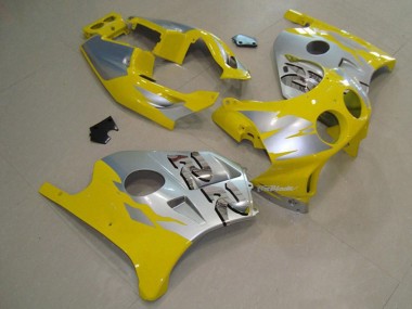 Yellow Silver 1990-1998 Honda CBR250RR Fairings Factory
