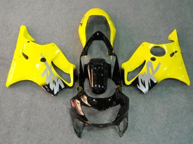 Yellow Silver Decal 1999-2000 Honda CBR600 F4 Fairings Factory