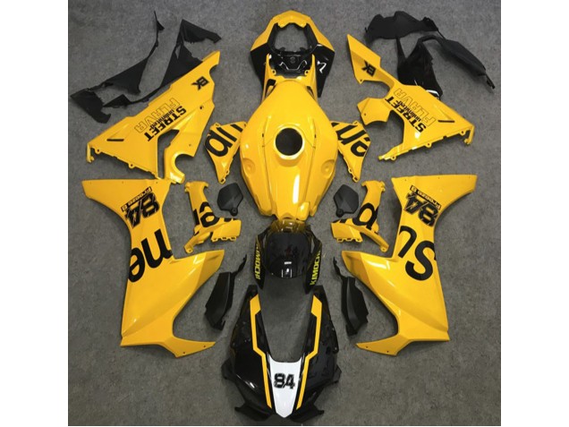 Yellow Street Flava 2017-2019 Honda CBR1000RR Fairings Factory Yellow Street Flava 2017-2019 Honda CBR1000RR Fairings Factory